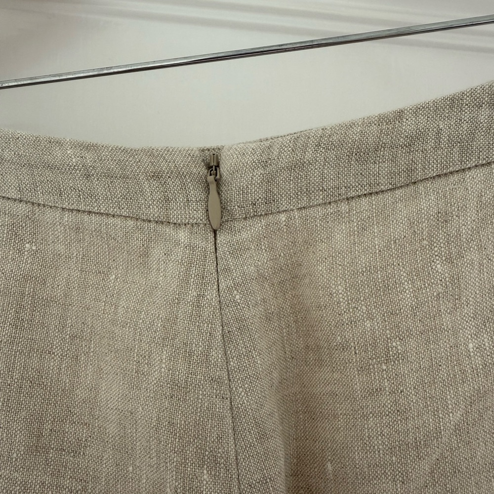 Reformation A-Line Linen Skirt with Slit - Picture 2 of 7